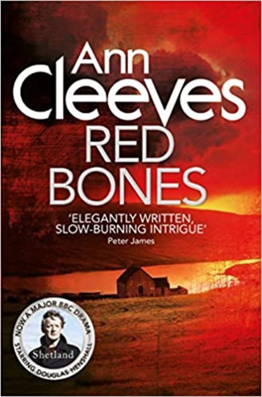 Book cover for "Red Bones" by Ann Cleeves