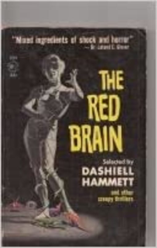 Book cover for "Red Brain and Other Thrillers" by Dashiell Hammett