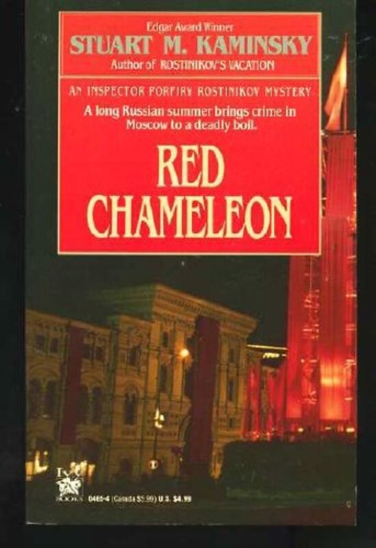 Book cover for "Red Chameleon" by Stuart M Kaminsky
