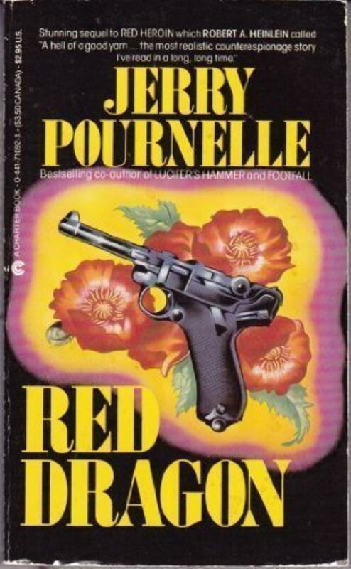 Book cover for "Red Dragon" by Jerry Pournelle