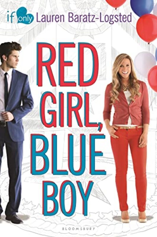 Book cover for "Red Girl, Blue Boy" by Lauren Baratz Logsted