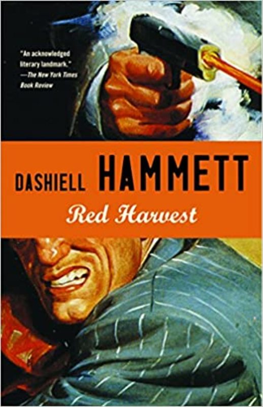 Book cover for "Red Harvest" by Dashiell Hammett