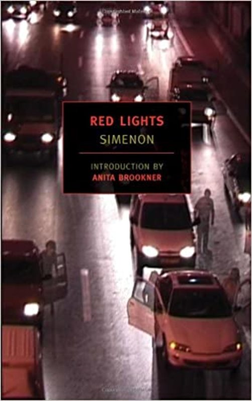 Book cover for "Red Lights" by Georges Simenon
