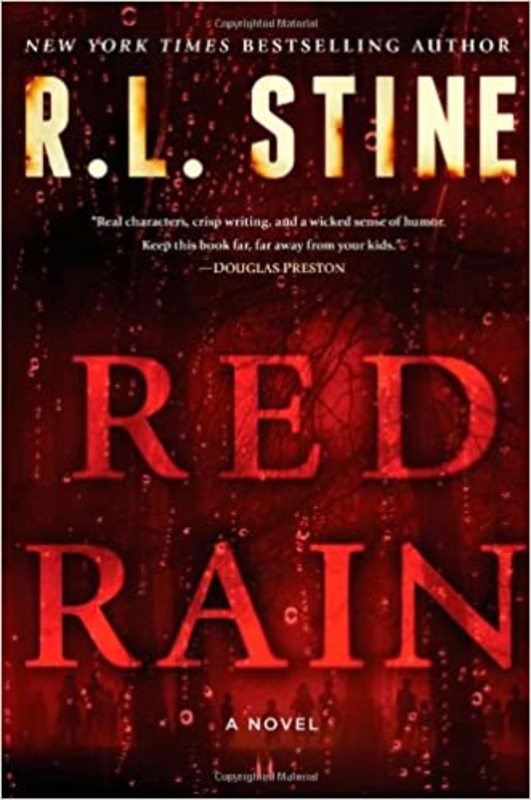 Book cover for "Red Rain" by R.L. Stine