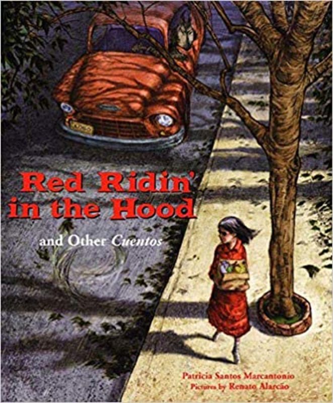 Book cover for "Red Ridin' in the Hood" by Patricia Santos Marcantonio