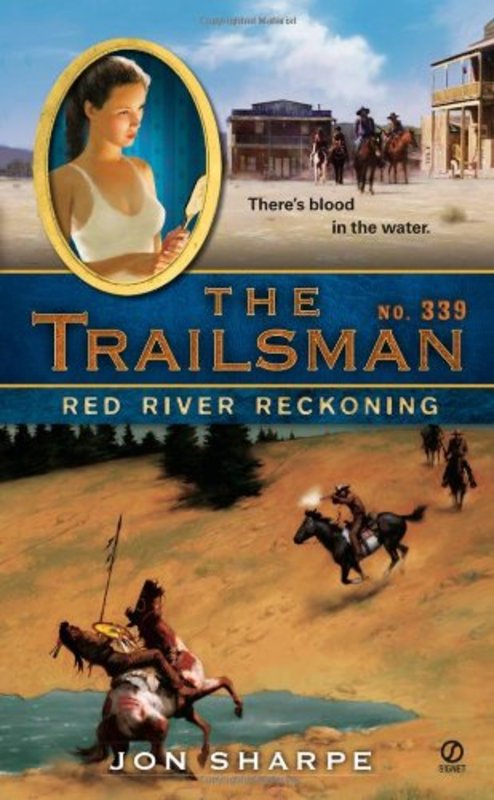 Book cover for "Red River Reckoning" by Jon Sharpe