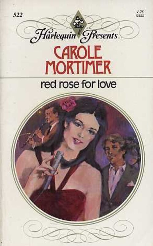 Book cover for "Red Rose for Love" by Carole Mortimer