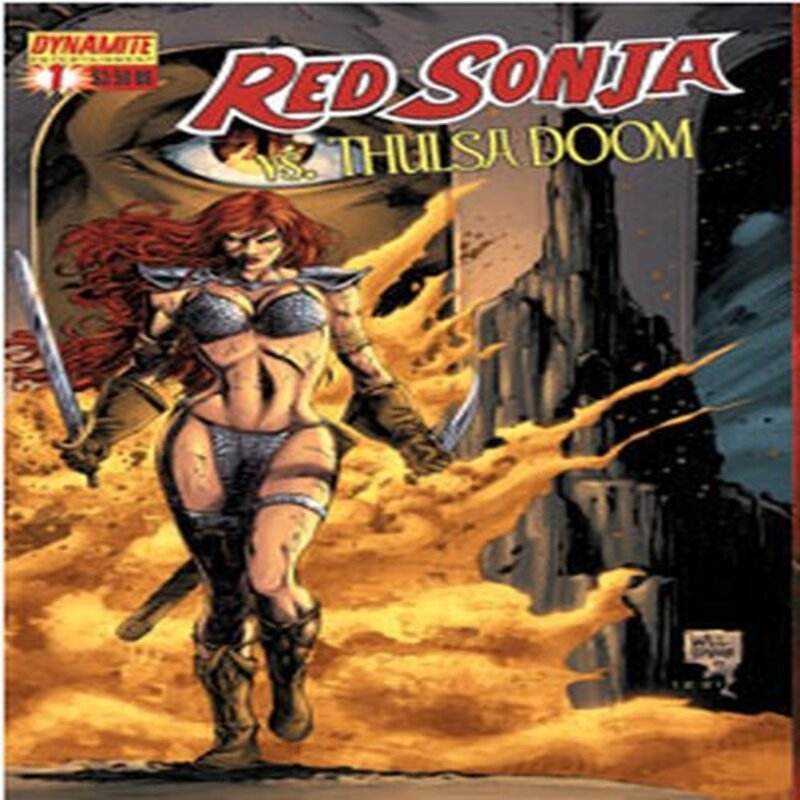 Book cover for "Red Sonja vs. Thulsa Doom" by Peter David