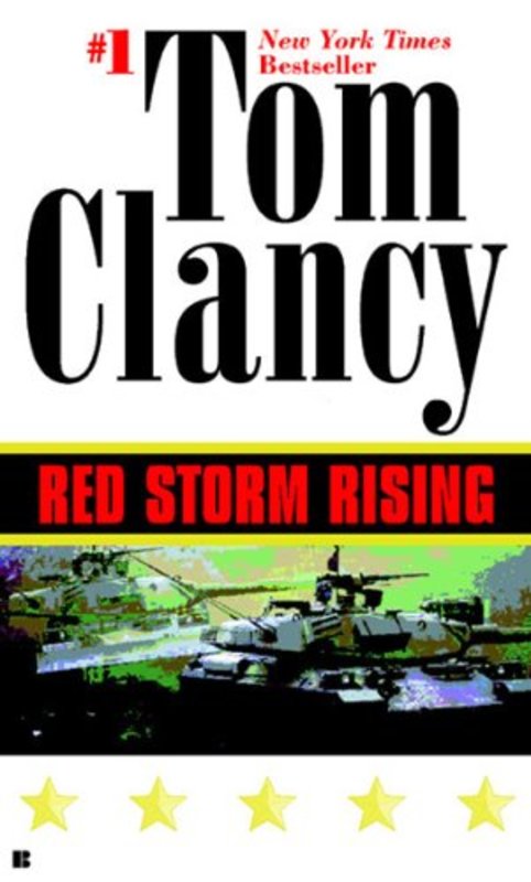 Book cover for "Red Storm Rising" by Tom Clancy