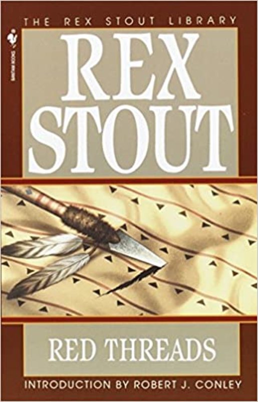 Book cover for "Red Threads" by Rex Stout