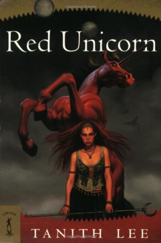 Book cover for "Red Unicorn" by Tanith Lee