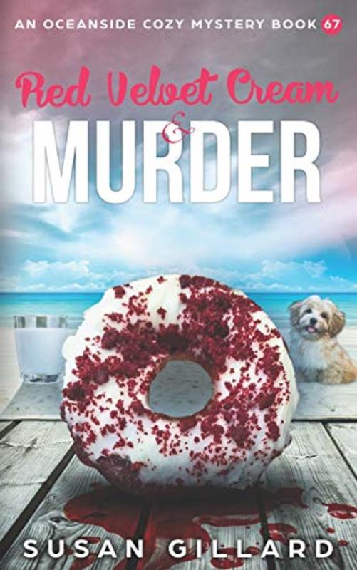 Book cover for "Red Velvet Cream and Murder" by Susan Gillard