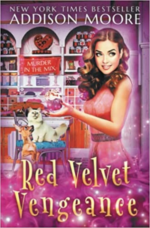Book cover for "Red Velvet Vengeance" by Addison Moore