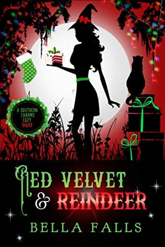 Book cover for "Red Velvet and Reindeer" by Bella Falls