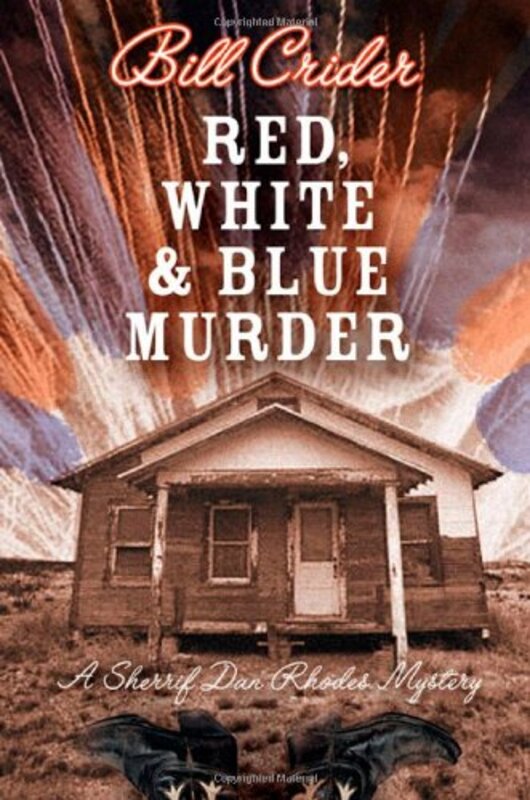 Book cover for "Red, White, and Blue Murder" by Bill Crider