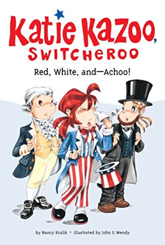 Book cover for "Red, White, and--Achoo!" by Nancy Krulik