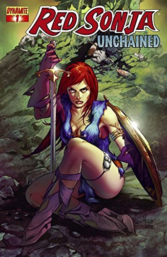 Book cover for "Red Sonja: Unchained #1" by Peter V. Brett