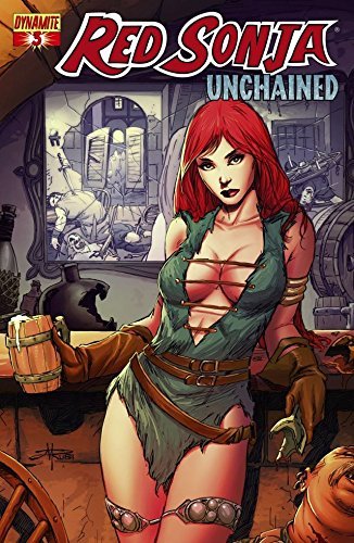Book cover for "Red Sonja: Unchained #3" by Peter V. Brett