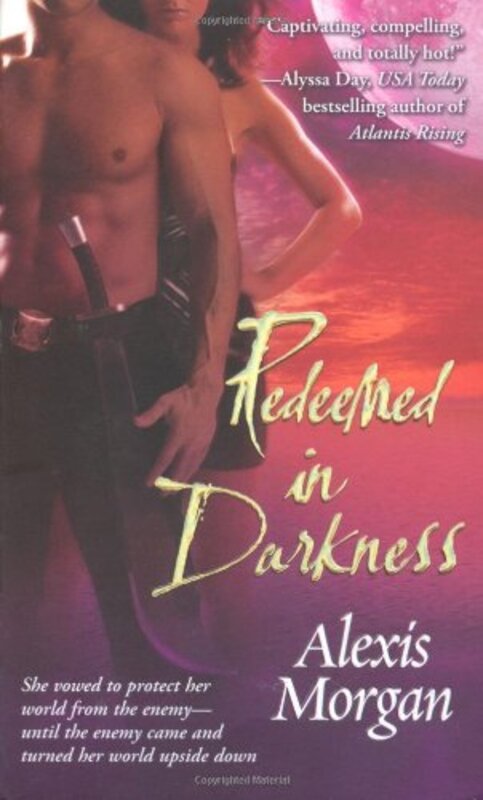 Book cover for "Redeemed in Darkness" by Alexis Morgan