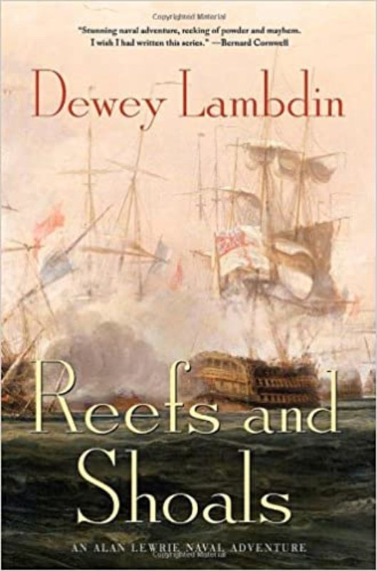 Book cover for "Reefs and Shoals" by Dewey Lambdin