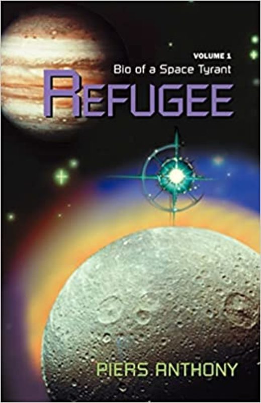 Book cover for "Refugee" by Piers Anthony