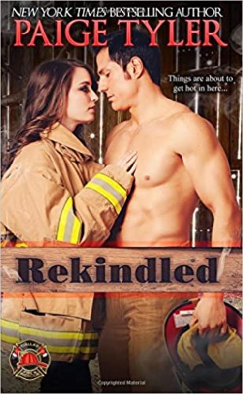Book cover for "Rekindled" by Paige Tyler