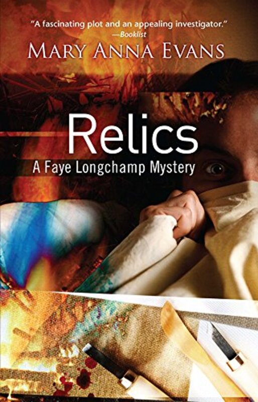 Book cover for "Relics" by Mary Anna Evans