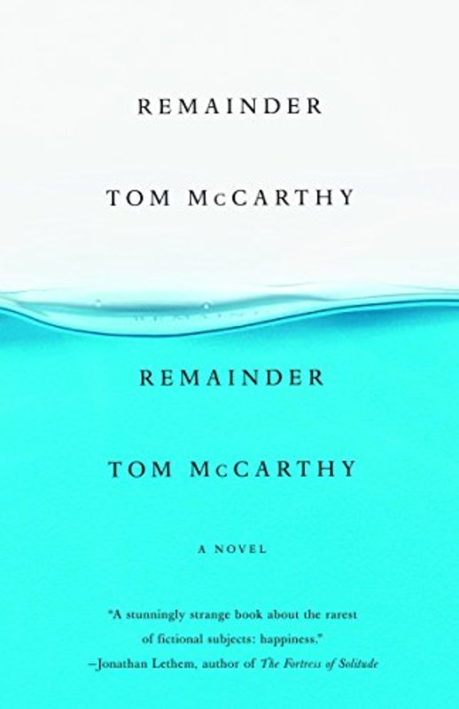 Book cover for "Remainder" by Tom McCarthy