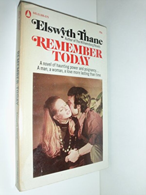 Book cover for "Remember Today" by Elswyth Thane