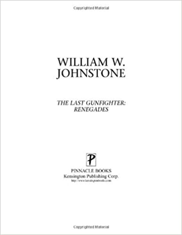 Book cover for "Renegades" by William W Johnstone