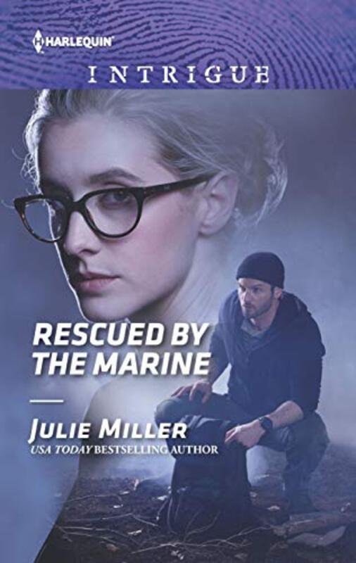 Book cover for "Rescued by the Marine" by Julie Miller