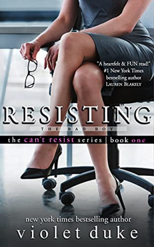 Book cover for "Resisting the Bad Boy" by Violet Duke