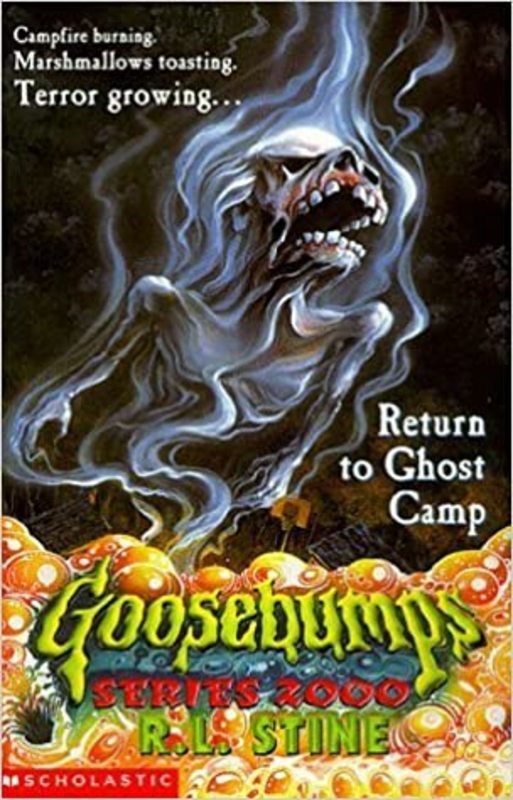 Book cover for "Return to Ghost Camp" by R.L. Stine