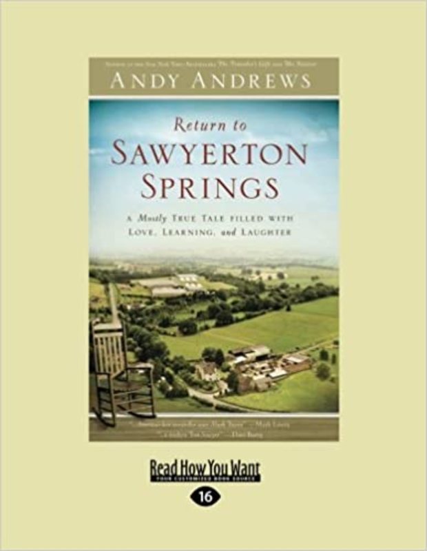 Book cover for "Return to Sawyerton Springs" by Andy Andrews