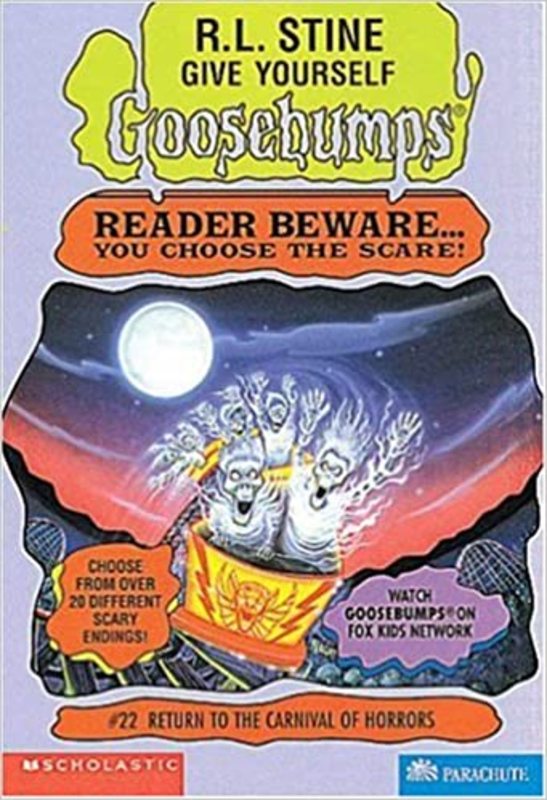 Book cover for "Return to the Carnival of Horrors" by R.L. Stine