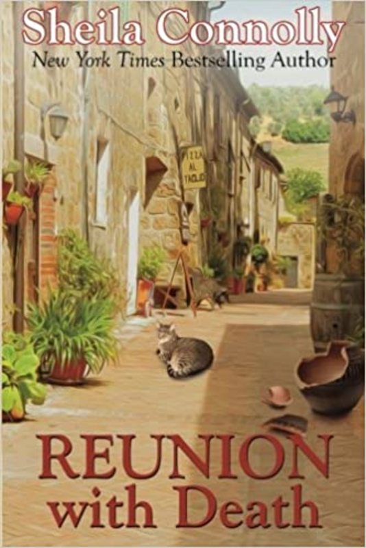 Book cover for "Reunion with Death" by Sheila Connolly