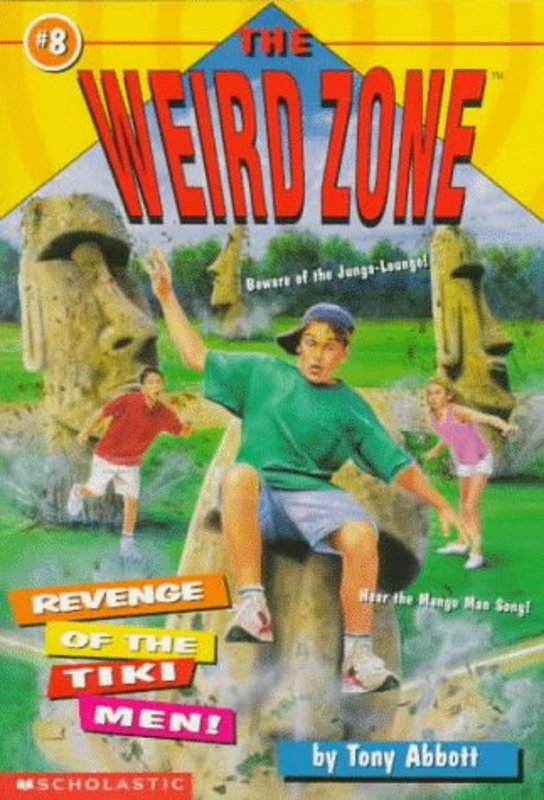 Book cover for "Revenge Of The Tiki Men!" by Tony Abbott
