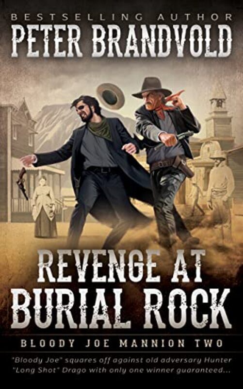Book cover for "Revenge at Burial Rock" by Peter Brandvold