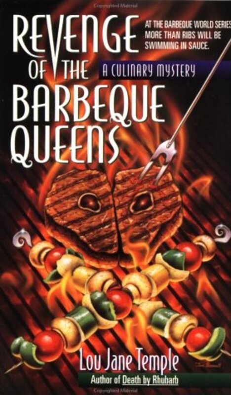 Book cover for "Revenge of the Barbeque Queens" by Lou Jane Temple