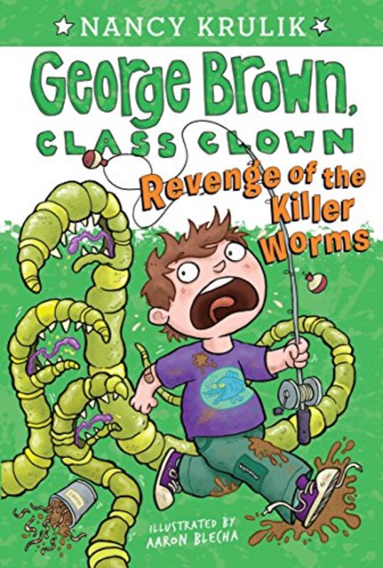 Book cover for "Revenge of the Killer Worms" by Nancy Krulik