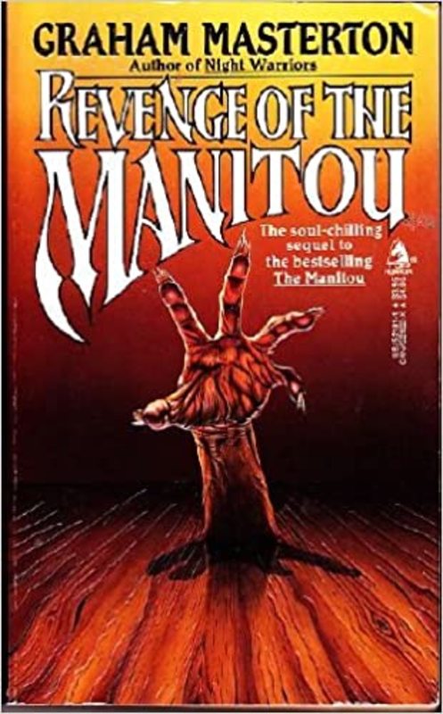 Book cover for "Revenge of the Manitou" by Graham Masterton