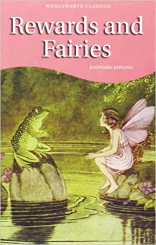 Book cover for "Rewards and Fairies" by Rudyard Kipling