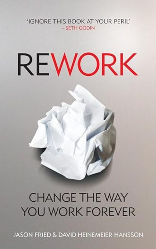 Book cover for "Rework"