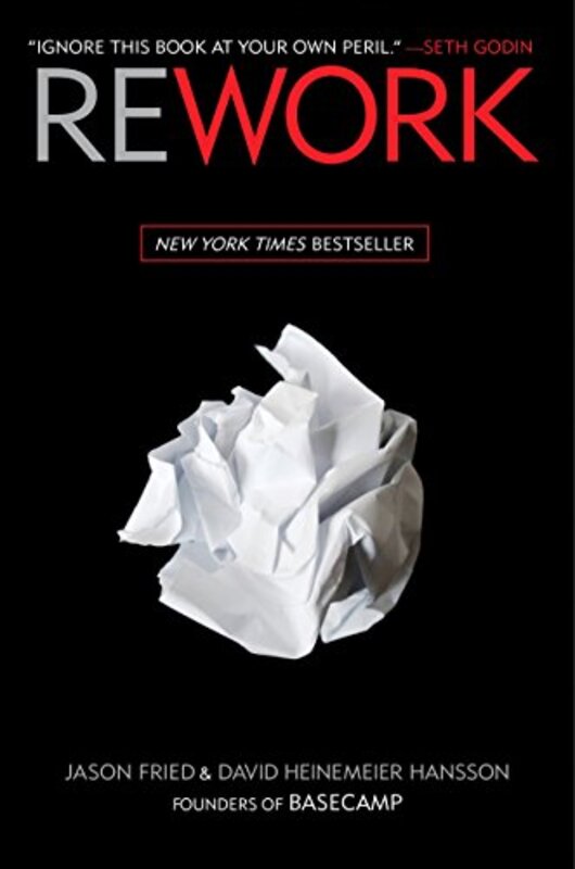 Book cover for "Rework"