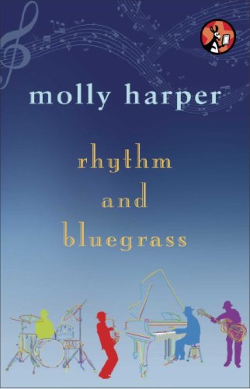 Book cover for "Rhythm and Bluegrass" by Molly Harper