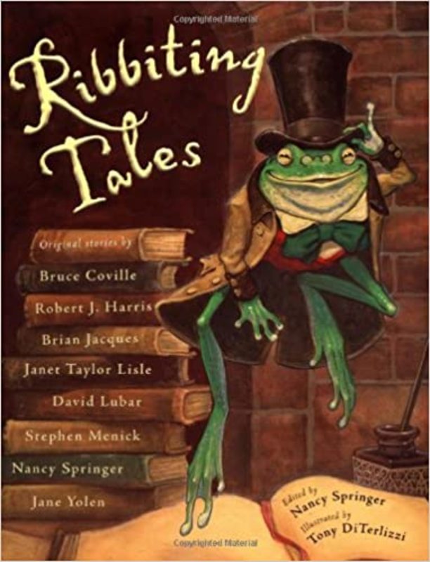 Book cover for "Ribbiting Tales" by Brian Jacques