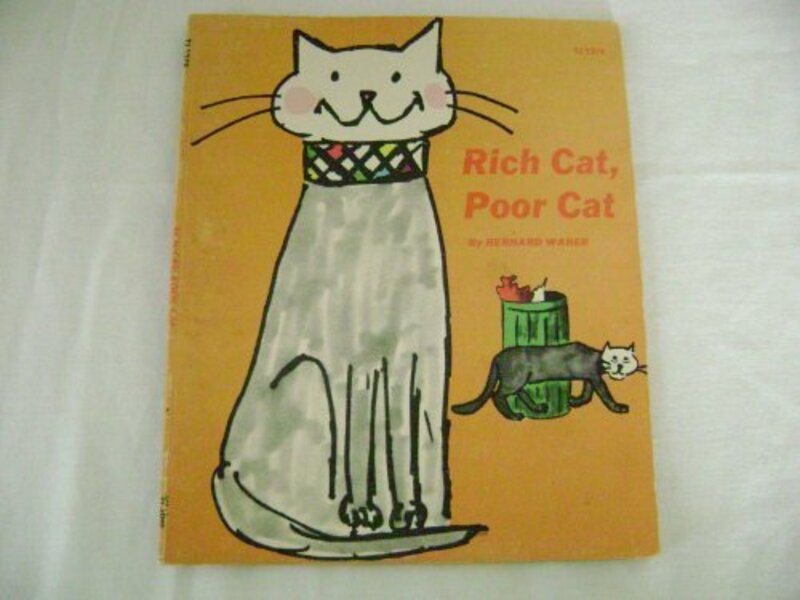Book cover for "Rich Cat, Poor Cat" by Bernard Waber
