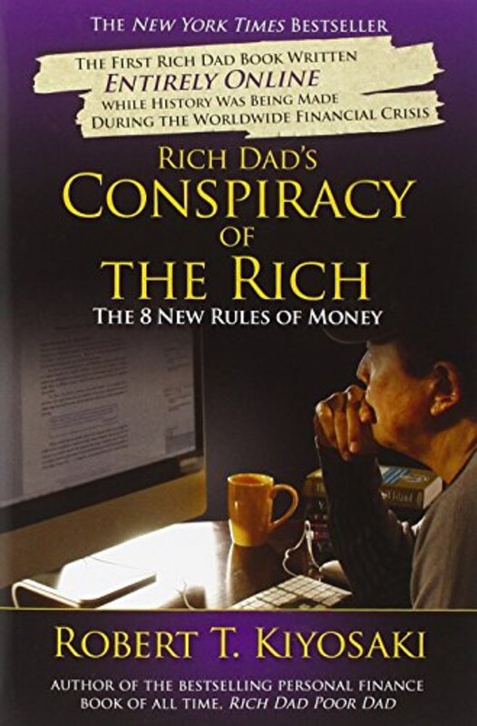 Book cover for "Rich Dad's Conspiracy of the Rich" by Robert T Kiyosaki