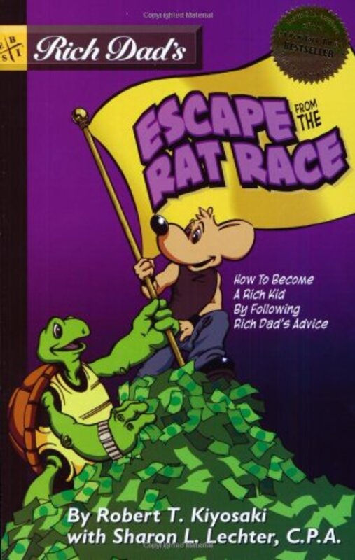 Book cover for "Rich Dad's Escape from the Rat Race" by Robert T Kiyosaki