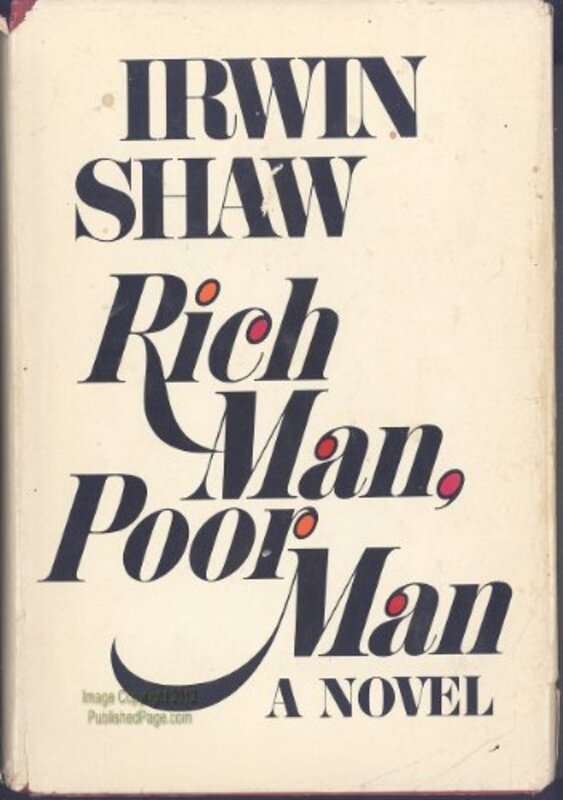 Book cover for "Rich Man, Poor Man" by Irwin Shaw
